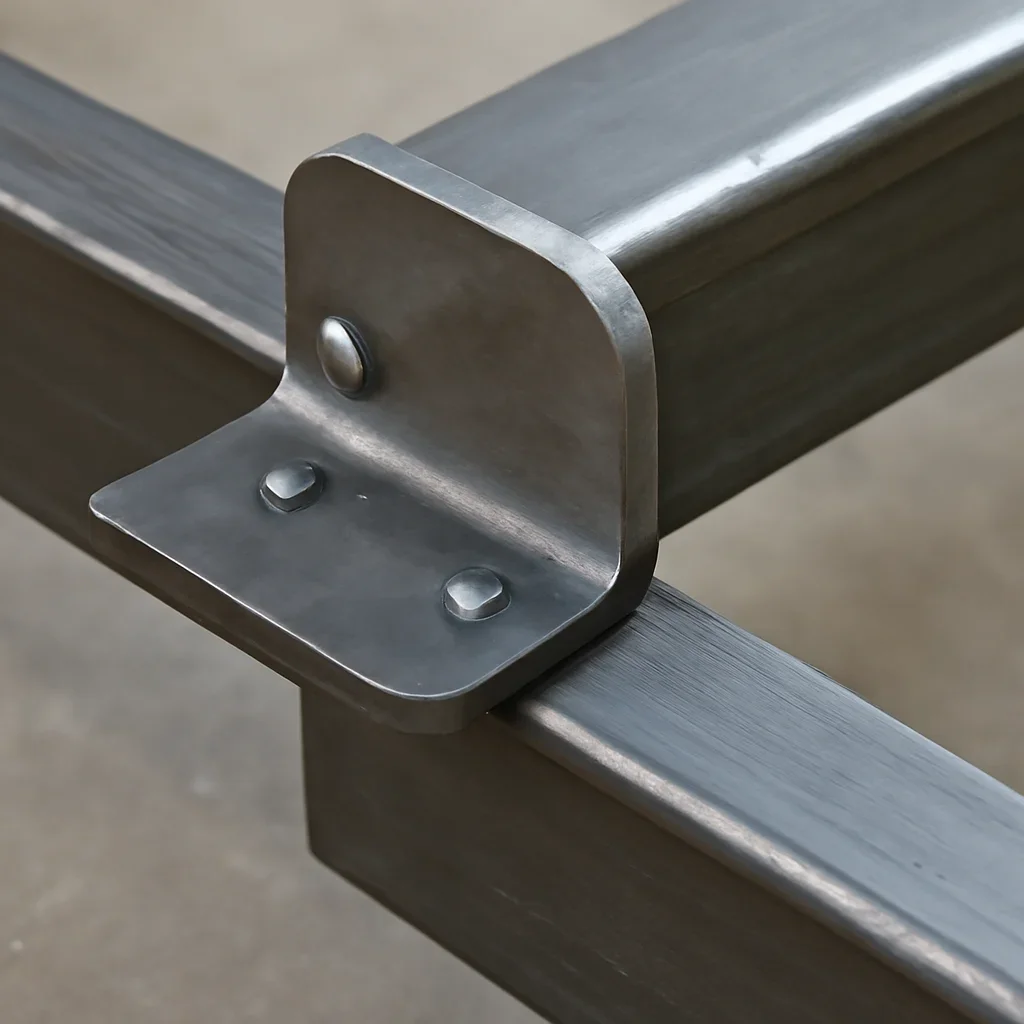 Close detail related to what is metal fabrication? showing material, finish, or fabricated form