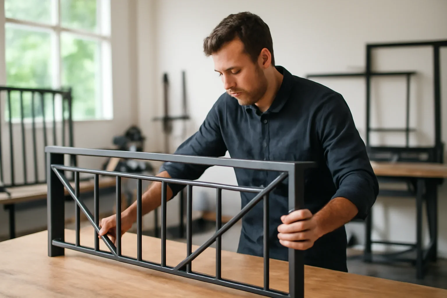 Bellevue custom railing project review with architectural drawings and metal finish references