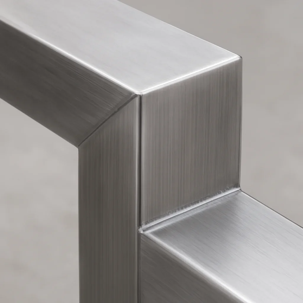 Close view of architectural metal finish samples showing different colors, textures and sheen levels