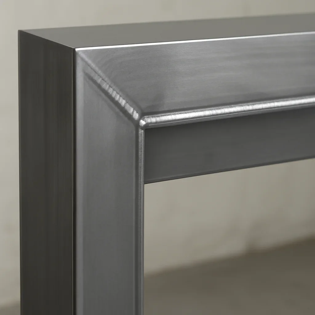 Close view of Albany OR custom metal fabrication details showing clean welds, durable finish planning and precise architectural lines