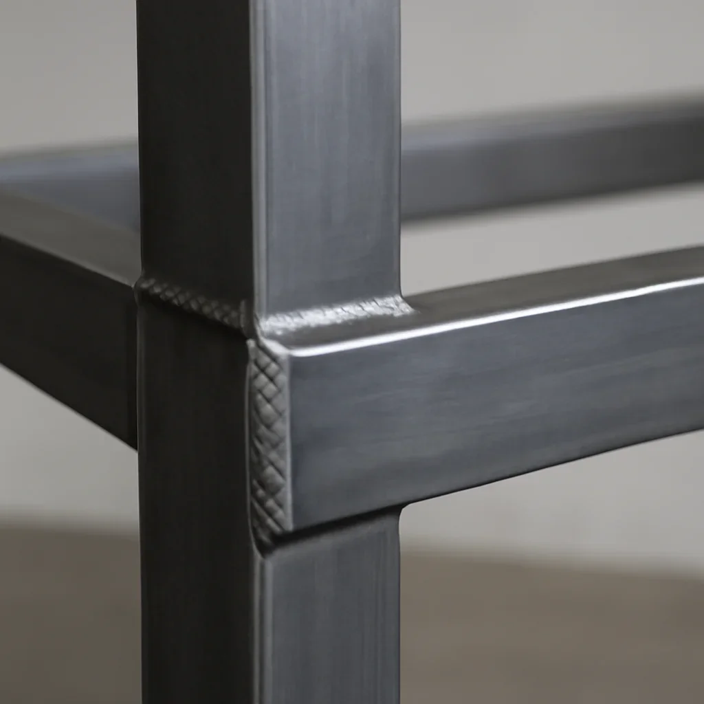 Close view of Oregon custom metal fabrication details with clean welds, durable finish quality and precise architectural lines