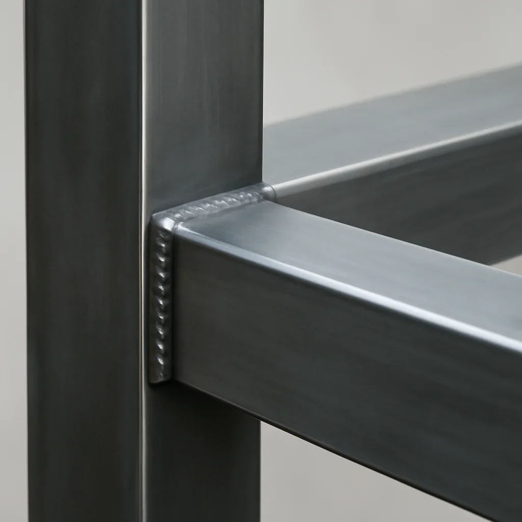 Close view of Washington custom metal fabrication details with clean welds, durable finish quality and precise architectural lines