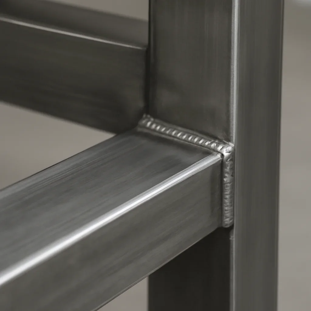 Close view of Kirkland custom metal fabrication details with clean welds, refined finish quality and precise architectural lines