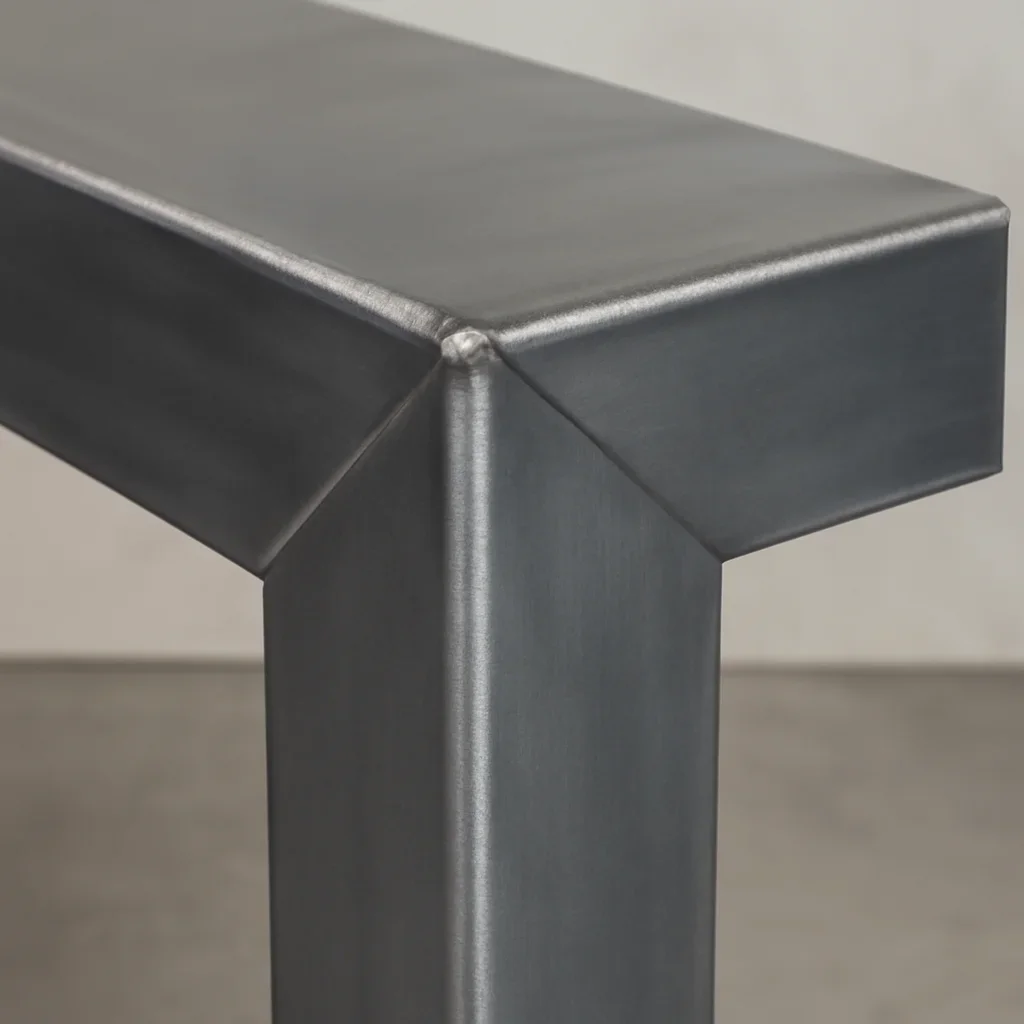 Close view of Renton custom metal fabrication details with clean welds, durable finish quality and precise architectural lines