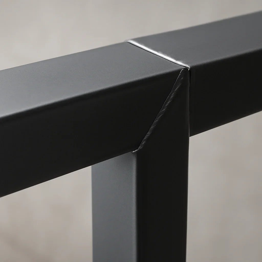 Close view of Spokane custom metal fabrication details showing finish quality, weld precision, and clean lines