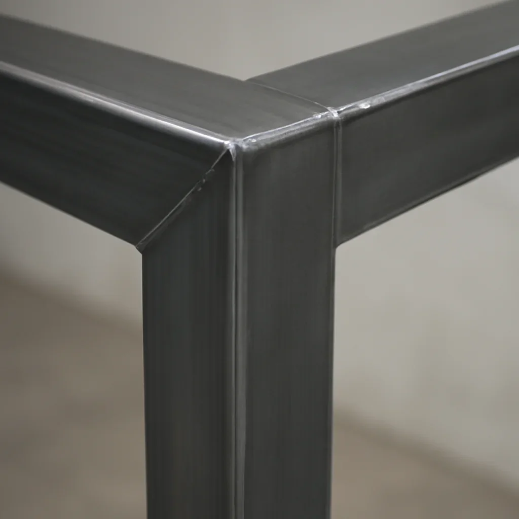 Close view of Tri-Cities custom metal fabrication details showing clean welds, finish quality and architectural lines