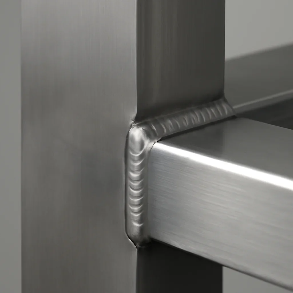 Close view of Vancouver WA custom metal fabrication details showing finish quality, weld precision, and clean lines