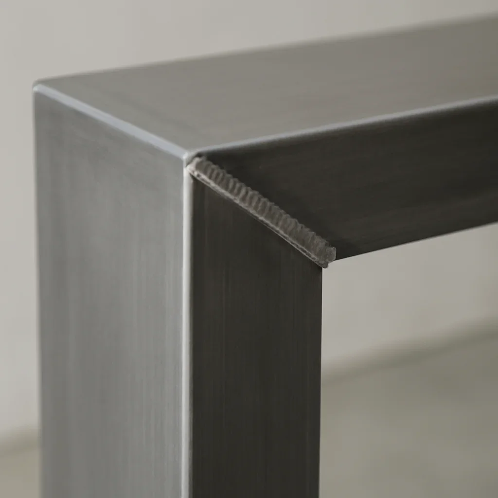 Close view of request a quote details showing finish quality, weld precision, and clean lines