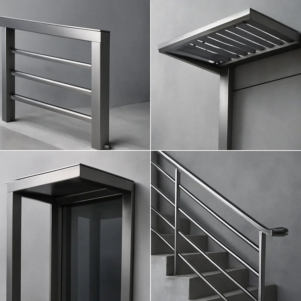 Finished architectural metalwork with clean lines and durable detailing