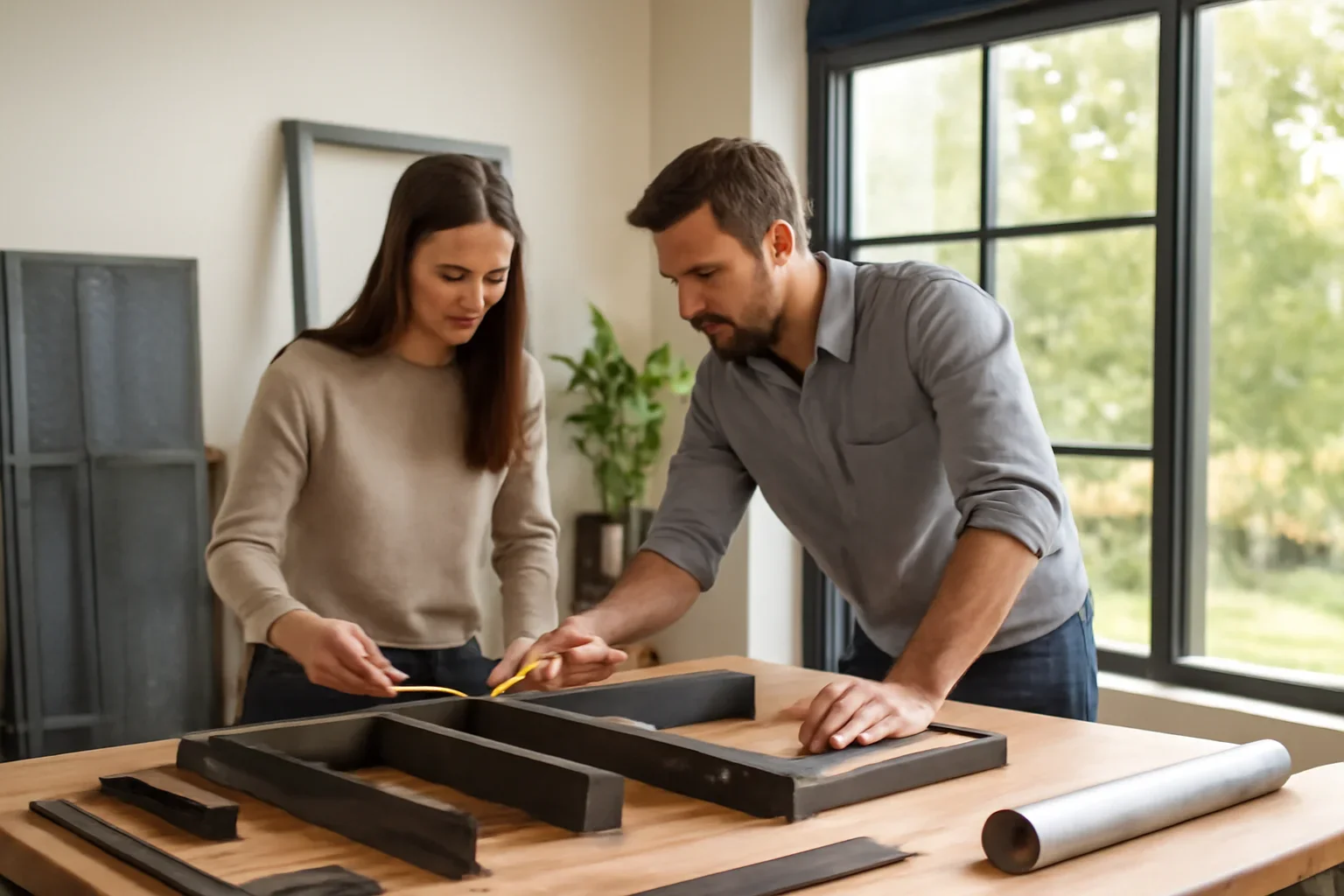Custom metalwork measurement and installation planning for a Seattle architectural fabrication project