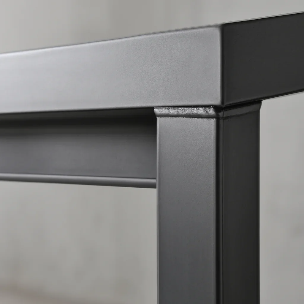 Detailed custom metal fabrication showing precise connections, weld finishing and coordinated shop drawing information