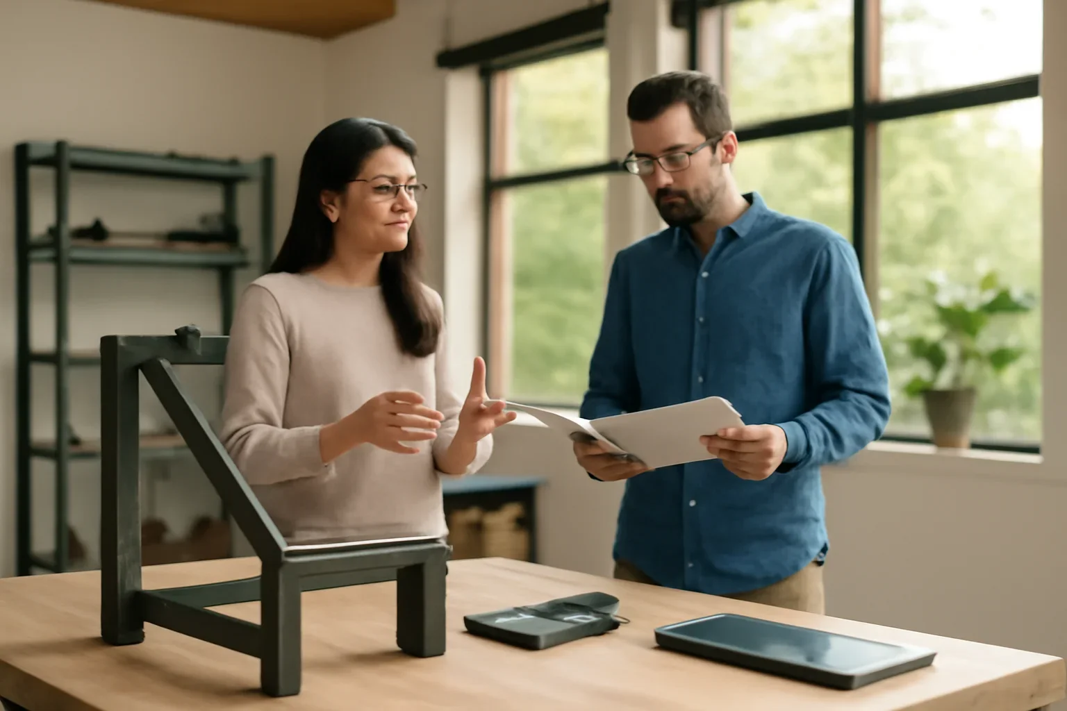 Seattle custom metalwork permit planning with architectural drawings, metal details and project notes